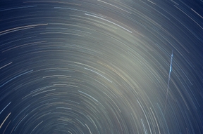 Star Trails and a small Meteor